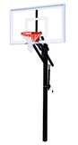 First Team Jam Nitro in-ground adjustable basketball hoop with 36x60 tempered glass backboard