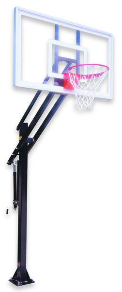 First Team Attack Select in-ground adjustable basketball hoop with 36x60 acrylic backboard