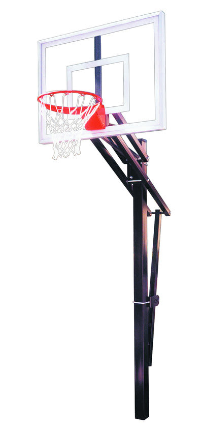 First Team Slam III In-Ground Adjustable Basketball Hoop — 36x54 Acrylic Backboard