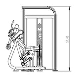 Kodiak Echo Pro Series Bicep Curl 8205 angle