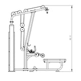 Kodiak Echo Pro Series Lat Pulldown / Low Row Combo 8215 angle