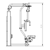 Kodiak Echo Pro Series Pec Deck / Rear Delt Combo 8216 angle