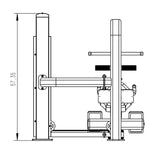 Kodiak Echo Pro Series Low Row Machine 8226 detail
