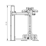Kodiak Echo Pro Series Standing Calf Raise / Squat Machine 8227 angle