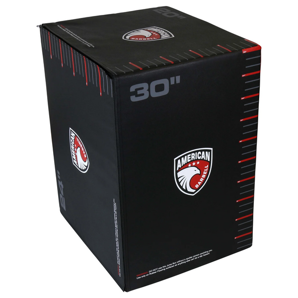 The American Barbell Plyo Box, 30-inch and black, is perfect for jump training or plyometric box workouts.