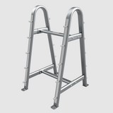 Troy BB-10 Horizontal Barbell Rack — holds 10 fixed barbells