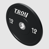 Troy Premium Performance Black Rubber Bumper Plates – 10 lbs (pair)