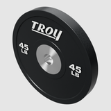 Troy Premium Performance Black Rubber Bumper Plates – 45 lbs (pair)