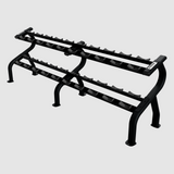 Troy 10 Pair Dumbbell Saddle Rack – Matte Black (DR-10-MBLK)