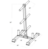 Kodiak Echo Fitness Plate Storage Tree Rack