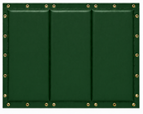 Kodiak Sports Folding Backstop Padding for Baseball & Softball—green, rectangular, metal grommets for fence padding.