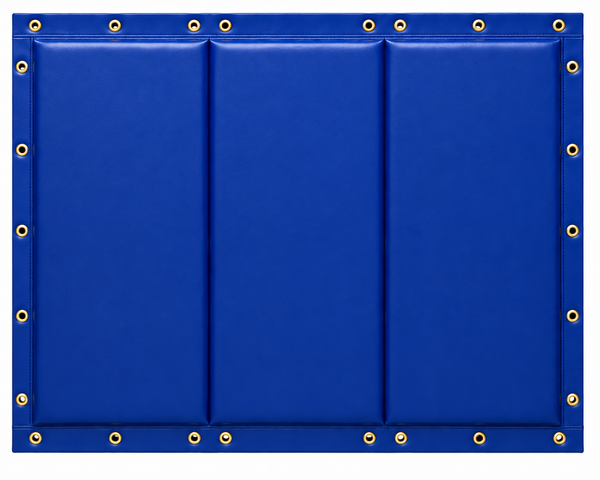 Kodiak Sports Folding Backstop Padding for Baseball & Softball features stitched sections and edge metal grommets.