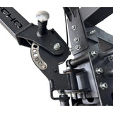 Close-up of Echo Kodiak Echo Rack Tornado with adjustable pivot arms attachment and bolt levers for customization.