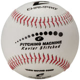 Kevlar Seamed Pitching Machine Baseball White background low seams