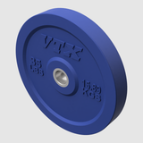 Troy VTX Solid Rubber Color Bumper Plates – 35 lbs Blue (pair)