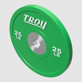 Troy Premium Performance Color Rubber Bumper Plates – 25 lbs (pair)