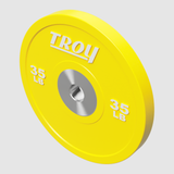 Troy Premium Performance Color Rubber Bumper Plates – 35 lbs (pair)