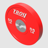 Troy Premium Performance Color Rubber Bumper Plates – 55 lbs (pair)