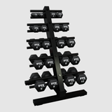 VTX 10 Pair Aerobic Dumbbell Tree Rack (T-HDR) angle view