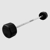 Troy 12 Sided Rubber-Straight Barbell - 110 lb (TSB-110R)