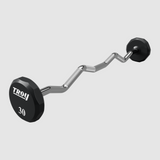 Troy 12 Sided Urethane-EZ Curl Barbell - 30 lb (TZB-030U)