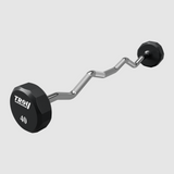 Troy 12 Sided Urethane-EZ Curl Barbell - 40 lb (TZB-040U)