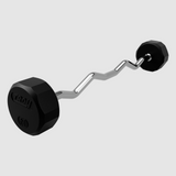 Troy 12 Sided Rubber-EZ Curl Barbell - 60 lb (TZB-060R)