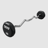 Troy 12 Sided Urethane-EZ Curl Barbell - 60 lb (TZB-060U)