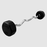 Troy 12 Sided Rubber-EZ Curl Barbell - 70 lb (TZB-070R)