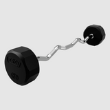 Troy 12 Sided Rubber-EZ Curl Barbell - 80 lb (TZB-080R)