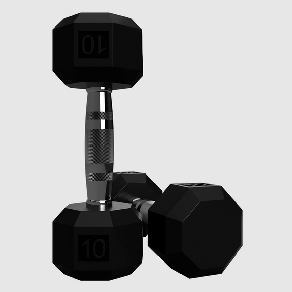 Troy SDR 8 Sided Rubber Dumbbells – Individual Pairs
