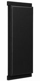 Kodiak Sports Indoor Sports Wood Backed Wall Padding: black, rectangular, UV-treated vinyl with a smooth raised center.