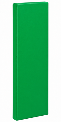A Kodiak Sports Indoor Sports Wood Backed Wall Padding is upright against a white background.