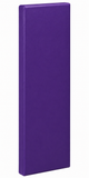 A purple Indoor Sports Wood Backed Wall Padding by Kodiak Sports, LLC with UV-treated vinyl is shown against white.