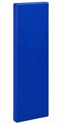 Kodiak Sports, LLC Indoor Sports Wood Backed Wall Padding features blue UV-treated vinyl, perfect for gym wall protection.
