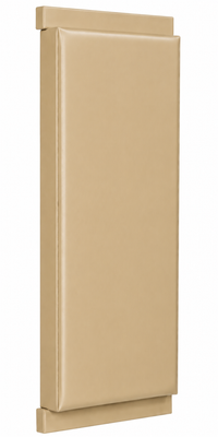 Kodiak Sports, LLC Indoor Sports Wood Backed Wall Padding with UV vinyl stands upright against a white background.