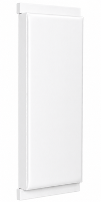 Kodiak Sports, LLC Indoor Sports Wood Backed Wall Padding: plain, rectangular, white with a smooth surface and hidden mount.