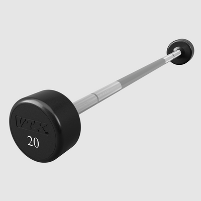 Troy VTX Round Urethane Fixed Straight Barbell