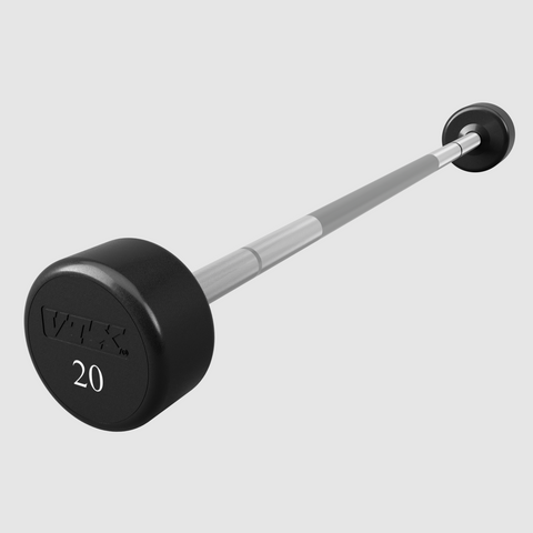 Troy VTX Round Urethane Fixed Straight Barbell - 20 lb (XSB-020U)
