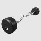Troy VTX Round Urethane Fixed EZ Curl Barbell - 80 lb (XZB-080U)