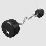 Troy VTX Round Urethane Fixed EZ Curl Barbell - 90 lb (XZB-090U)