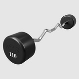 Troy VTX Round Urethane Fixed EZ Curl Barbell - 110 lb (XZB-110U)