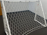 FreeKick backyard soccer goal in use on home lawn