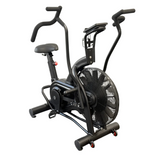 The Echo Kodiak Echo Commercial Air Bike 02006 features a fan wheel, adjustable seat, and moving handlebars—perfect for HIIT.