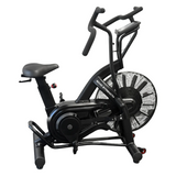 Echo Kodiak Echo Commercial Air Bike 02006: black, moving handlebars, large fan wheel—ideal for total-body workouts.