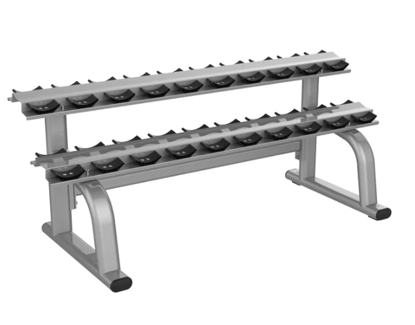 Kodiak Echo Fitness Round Commercial Dumbbell 2 Tier Rack