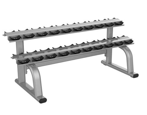 Kodiak Echo Fitness Round Commercial Dumbbell 2 Tier Rack
