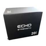 The Echo Kodiak Strength Plyo 5 Box Set in black (20") is ideal for plyometric training and explosive strength workouts.