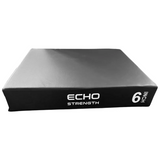 Echo Kodiak Echo Strength Plyo 5 Box Set, black 6" thick exercise mat for plyometric training on a white background.