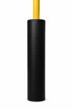 Kodiak Sports, LLC Goal Post Padding in yellow and black shown on a white background for athlete protection.